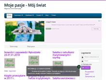 Tablet Screenshot of moje-pasje.info